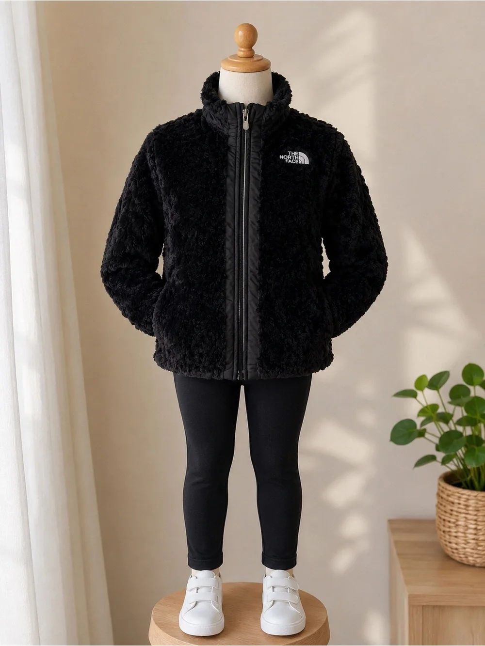 The North Face Girls Reversible Jacket Black